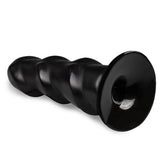 Zwarte Anaal Dildo Met Ribbels - PlayForFun